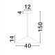 Pendule, Lustre suspendate - Lustra, Pendul modern DARIO argintiu