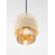 Pendule, Lustre suspendate - Lustra, Pendul din travertin si sticla chihlimbar MELONY