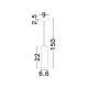 Pendule, Lustre suspendate - Lustra, Pendul din travertin MELONY