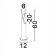 Stalpi - Stalp exterior IP65 LED ROW antracit H-60cm