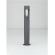 Stalpi - Stalp exterior IP65 LED ROW antracit H-60cm