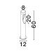 Stalpi - Stalp exterior IP65 LED ROW corten H-60cm