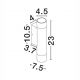 Aplice - Aplica de perete exterior IP54 ROUX corten