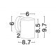 Aplice - Aplica de perete exterior IP54 VILUA corten
