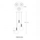 Pendule, Lustre suspendate - Lustra moderna cu 3 pendule CALVO