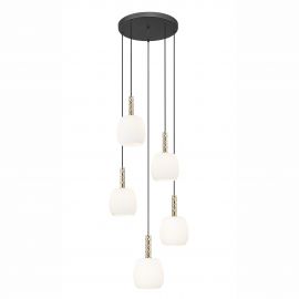 Pendule, Lustre suspendate - Lustra moderna cu 5 pendule CALVO
