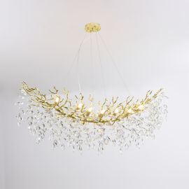 Candelabre, Lustre - Lustra suspendata design deosebit CINDY auriu