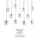 Pendule, Lustre suspendate - Lustra cu 11 pendule LED NELSON