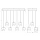 Pendule, Lustre suspendate - Lustra cu 11 pendule LED NELSON