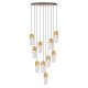 Pendule, Lustre suspendate - Lustra moderna cu 10 pendule LED si telecomanda IGGLY
