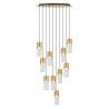Lustra moderna cu 10 pendule LED si telecomanda IGGLY