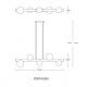 Pendule, Lustre suspendate - Lustra cu 5 surse de lumina FORES auriu