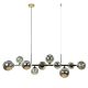 Pendule, Lustre suspendate - Lustra cu 10 surse de lumina SERENITY auriu