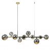 Lustra cu 10 surse de lumina SERENITY auriu