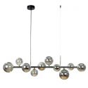 Lustra cu 10 surse de lumina SERENITY negru