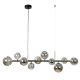 Lustra cu 10 surse de lumina SERENITY negru