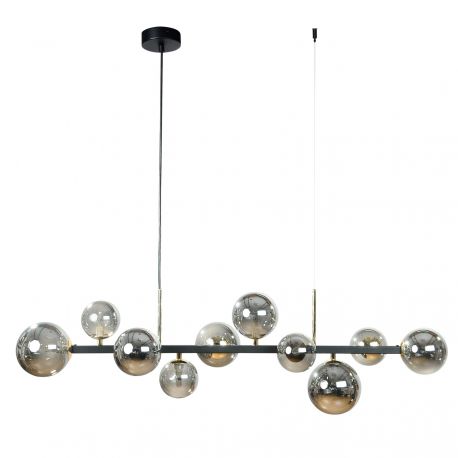 Pendule, Lustre suspendate - Lustra cu 10 surse de lumina SERENITY negru