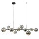 Pendule, Lustre suspendate - Lustra cu 10 surse de lumina SERENITY negru