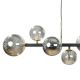 Pendule, Lustre suspendate - Lustra cu 10 surse de lumina SERENITY negru