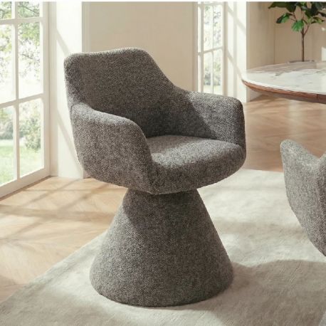 Scaune - Scaun pivotant AMBIENTO tesatura Chenille maro