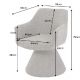 Scaune - Scaun pivotant AMBIENTO tesatura Chenille maro