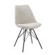 Seturi scaune, HoReCa - Set 4 scaune moderne Scandinavia imprimeu leopard bej-gri