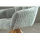 Scaune - Scaun pivotant PAPILLON tesatura boucle verde salvie/ stejar