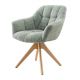 Scaune - Scaun pivotant PAPILLON tesatura boucle verde salvie/ stejar