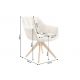 Scaune - Scaun pivotant PAPILLON tesatura chenille/ stejar