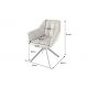 Seturi scaune, HoReCa - Set de 2 scaune pivotante PAPILLON piele taupe/ negru