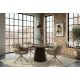 Seturi scaune, HoReCa - Set de 2 scaune pivotante PAPILLON catifea greige/ bej