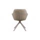 Seturi scaune, HoReCa - Set de 2 scaune pivotante PAPILLON catifea greige/ bej