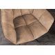 Seturi scaune, HoReCa - Set de 2 scaune pivotante PAPILLON catifea greige/ negru