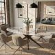Mese dining - Masa ovala cu ceramica Pandora SCULPTURE 220cm
