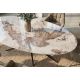 Mese dining - Masa ovala cu ceramica Pandora SCULPTURE 220cm
