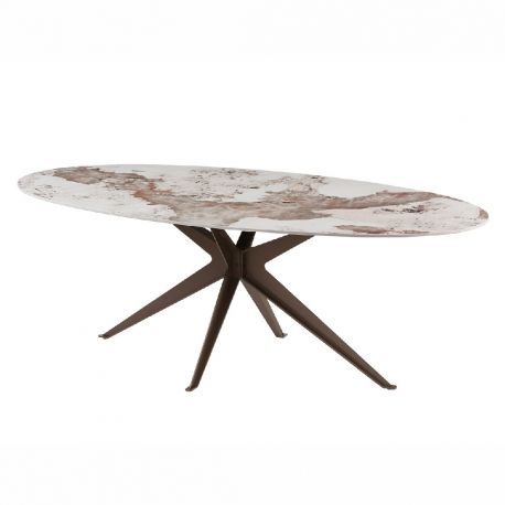 Mese dining - Masa ovala cu ceramica Pandora SCULPTURE 220cm