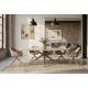 Mese dining - Masa ovala cu blat din ceramica TRAVERTIN 220cm