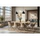 Mese dining - Masa ovala cu blat din ceramica TRAVERTIN 220cm