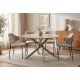 Mese dining - Masa rotunda cu blat din ceramica ALPINE 120cm