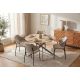 Mese dining - Masa rotunda cu blat din ceramica ALPINE 120cm