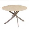 Masa rotunda cu blat din ceramica ALPINE 120cm