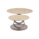 Masute Living - Masuta de cafea moderna cu doua blaturi rotative din ceramica DANCING RINGS 80-135cm