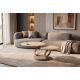 Masute Living - Masuta de cafea moderna cu doua blaturi rotative din ceramica DANCING RINGS 80-135cm