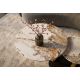 Masute Living - Masuta de cafea moderna cu doua blaturi rotative din ceramica DANCING RINGS 80-135cm