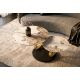 Masute Living - Masuta de cafea moderna cu doua blaturi rotative din ceramica DANCING RINGS 80-135cm