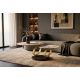 Masute Living - Masuta de cafea moderna cu doua blaturi rotative din ceramica DANCING RINGS 80-135cm