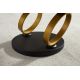 Masute Living - Masuta de cafea moderna cu doua blaturi rotative din ceramica DANCING RINGS 80-135cm