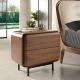 Noptiera design LUX cu sertare Walnut Veneer