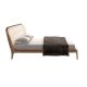 Paturi - Pat dublu tapitat design LUX Walnut Veneer 180x200cm