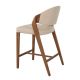 Scaune Bar - Scaun de bar din lemn si piele sintetica Mink